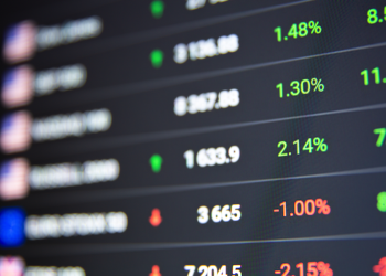 Stock market chart background