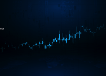 Stock market or forex trading graph in graphic concept suitable for financial investment or economic business idea design. Vector illustration