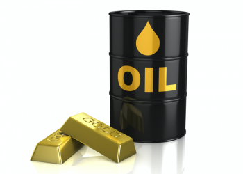 oil tank and gold bars