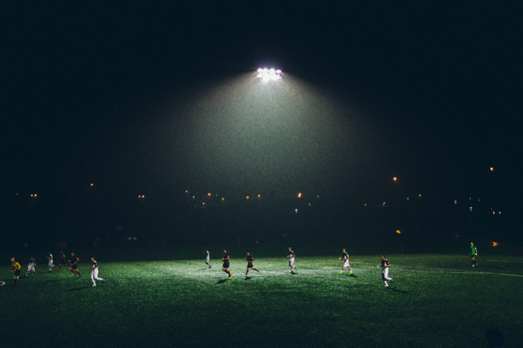 Soccer at night
