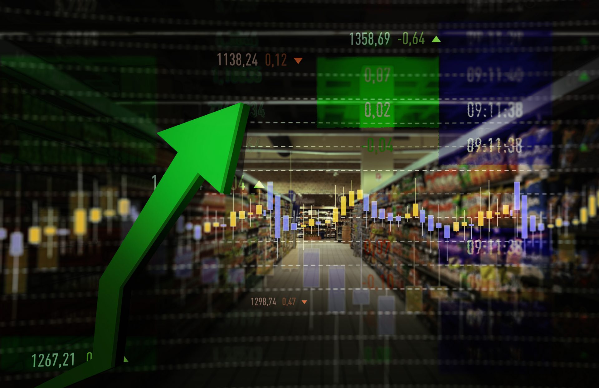 Supermarket Shopping Rise
