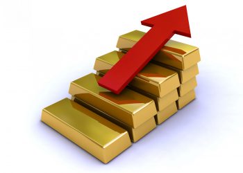 Increasing value of gold.
