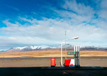 empty gas station
