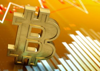 Bitcoin Symbol With Financial Chart