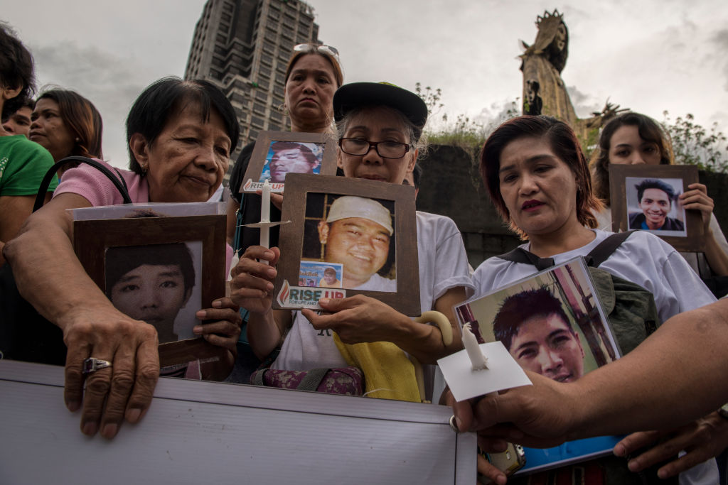 Filipinos March Against The Drug Killings In Manila