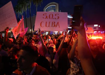 Miami's Little Havana Community Reacts To Protests In Cuba