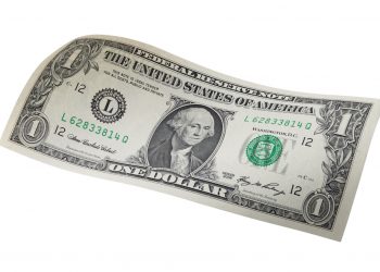 One dollar bill. Photo with clipping path.Similar photographs from my portfolio: