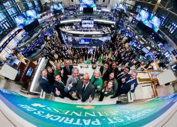 Diageo (NYSE: DEO) Rings The Closing Bell®

Today, Friday, March 15, 2024,The New York Stock Exchange welcomes executives and guests of Diageo (NYSE: DEO) and Guinness in celebration of St. Patrick’s Day. To honor the occasion, Rodney Williams, President, joined by Chris Taylor, Vice President, NYSE Global Head of Advisory, rings the Closing Bell®. 

Photo Credit: NYSE